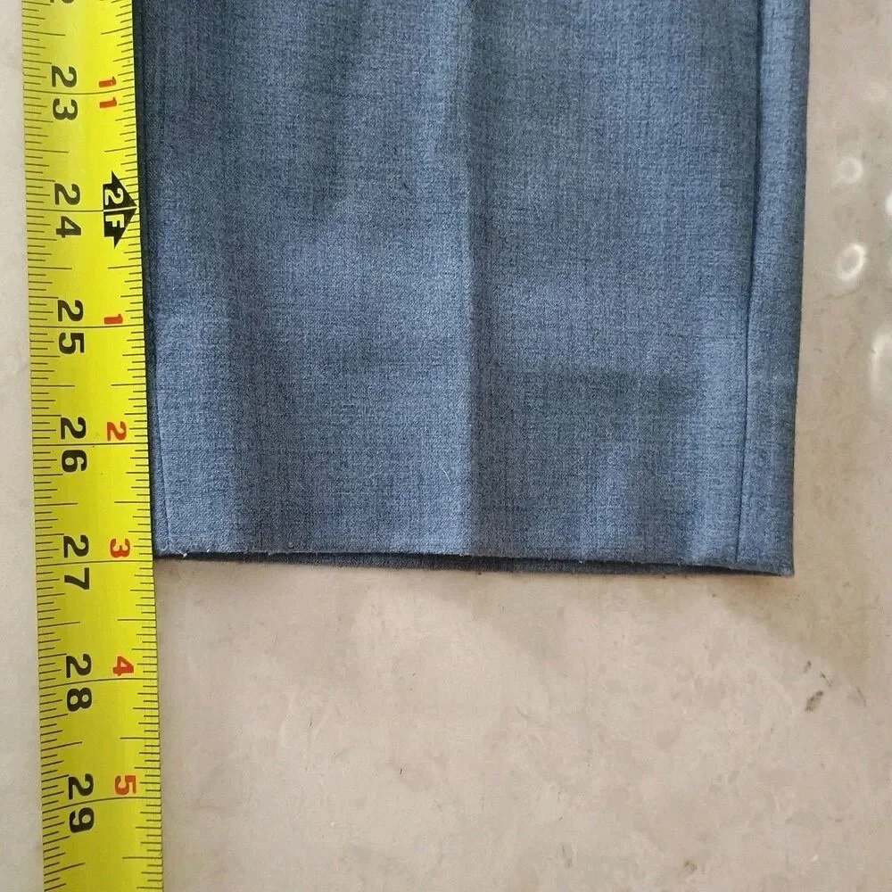 Banana Republic Ryan Dress Pants Womens Size 10P Grayish Blue 31x27 Career - Picture 7 of 9